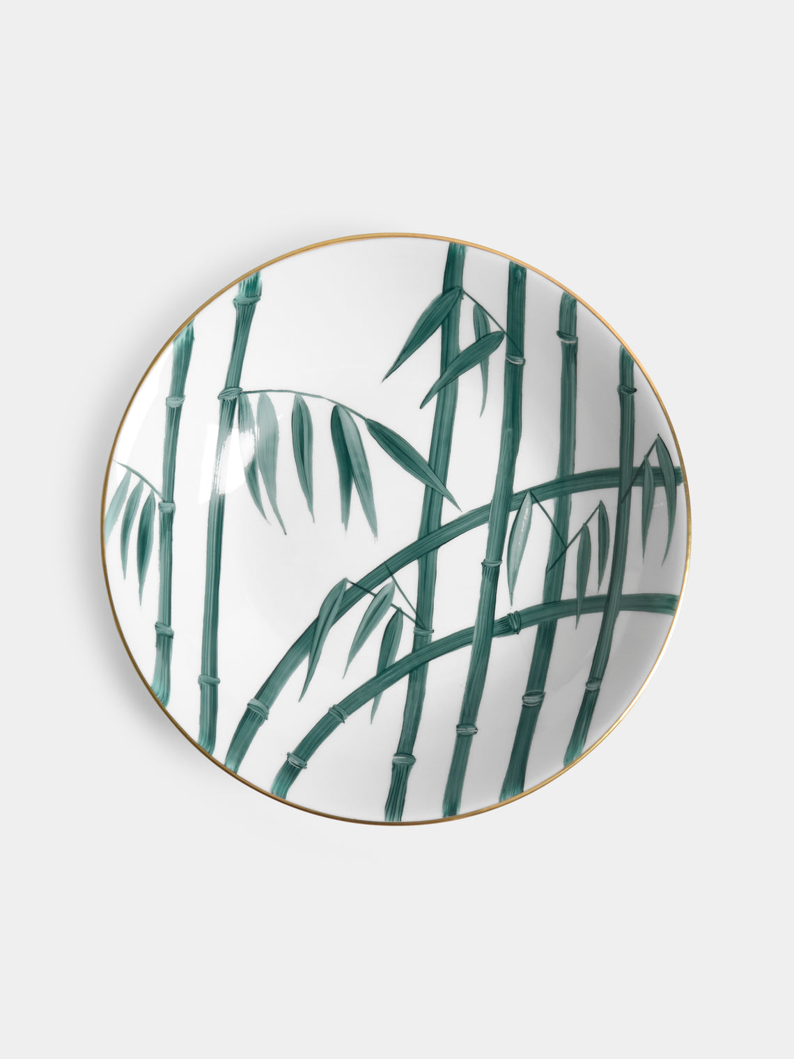 Marie Daage - Jardin d'Arashiyama Hand-Painted Porcelain Large Bowl - White - ABASK