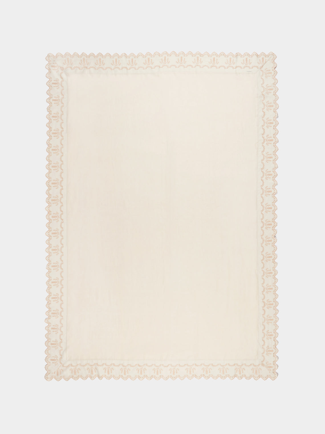 Borgo delle Tovaglie - Eden Embroidered Linen Rectangular Tablecloth - Natural - ABASK
