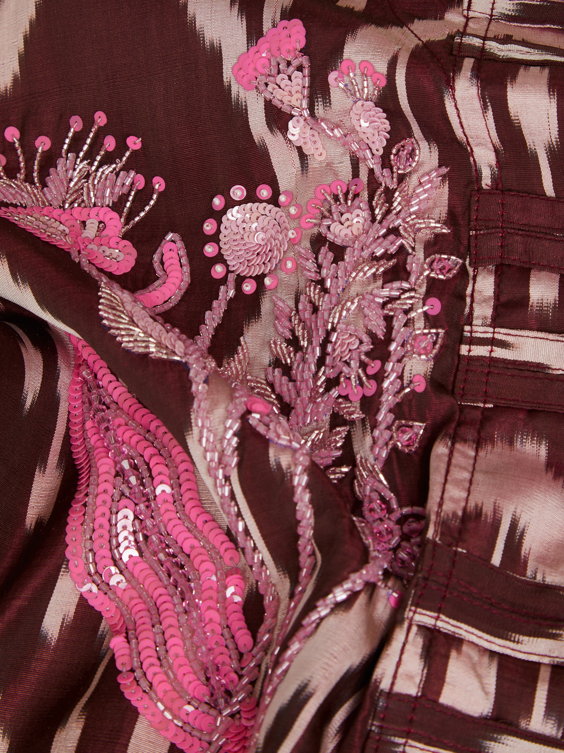 Nazzy Beglari - Hand-Loomed Ikat Silk and Cotton Dress | One Size -  - ABASK