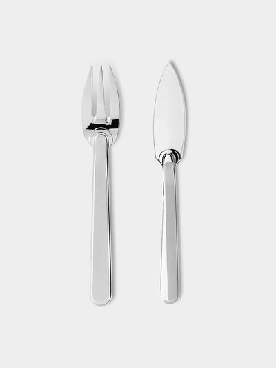Puiforcat - Normandie Silver-Plated Fish Fork and Knife -  - ABASK - 