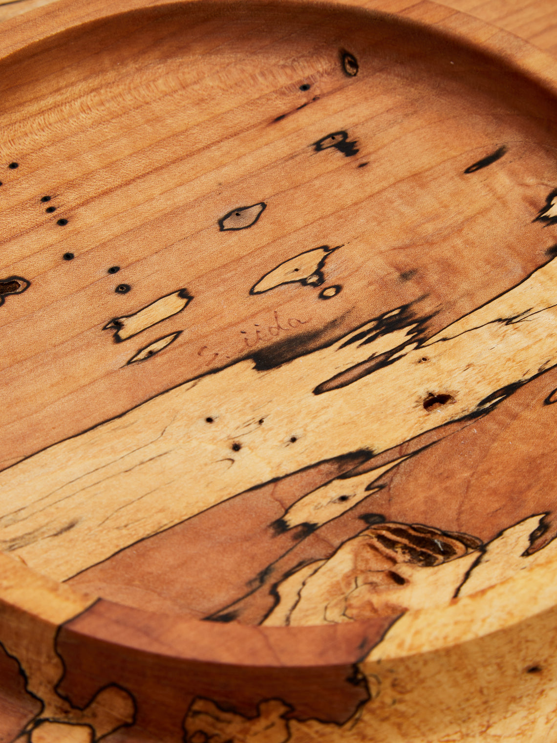 Iida Woodturning - Hand-Turned Wood Tray -  - ABASK