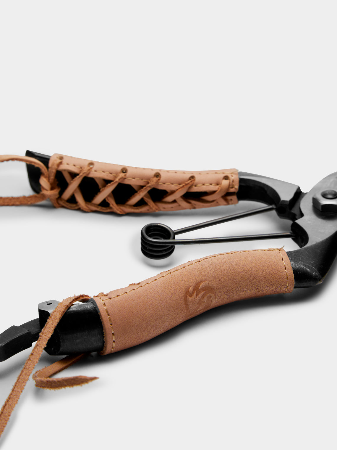 Onoyoshi Hamono - 8-Inch Hand-Forged Secateurs with Braided Leather Handles -  - ABASK