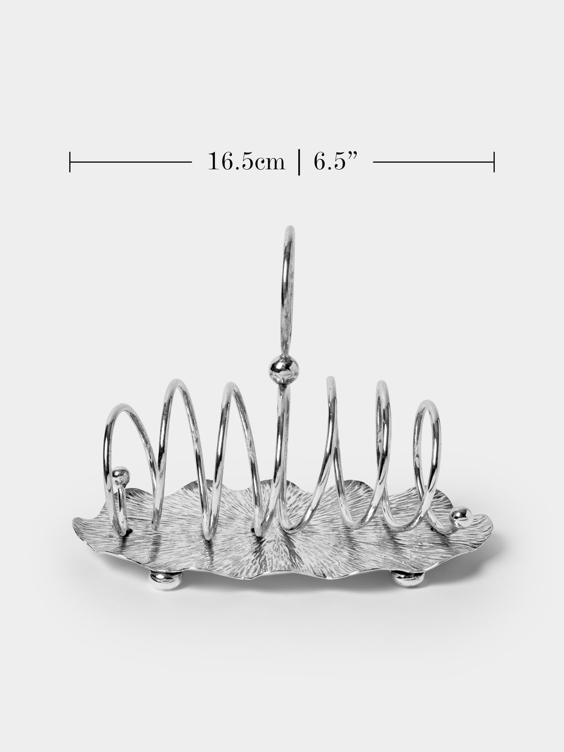 Antique and Vintage - Mid-Century Silver-Plated Toast Rack - Silver - ABASK