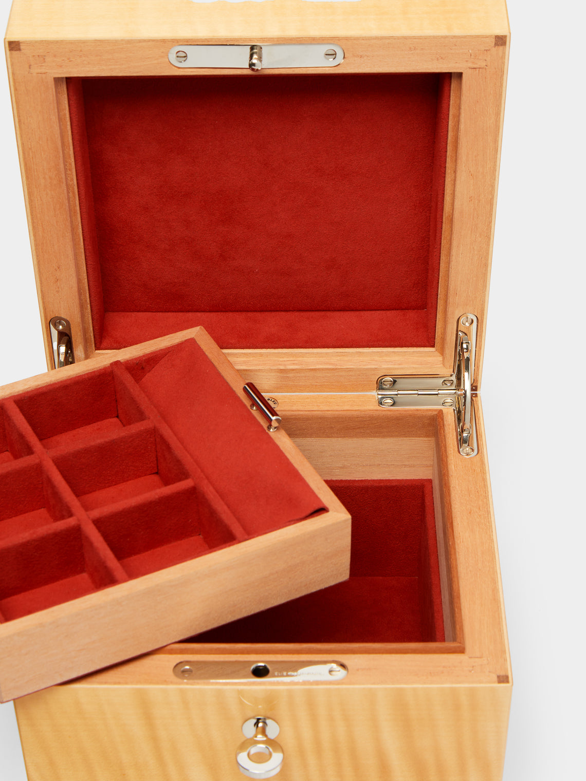 Elie Bleu - Vanities Love Marquetry Sycamore Jewellery Box - ABASK