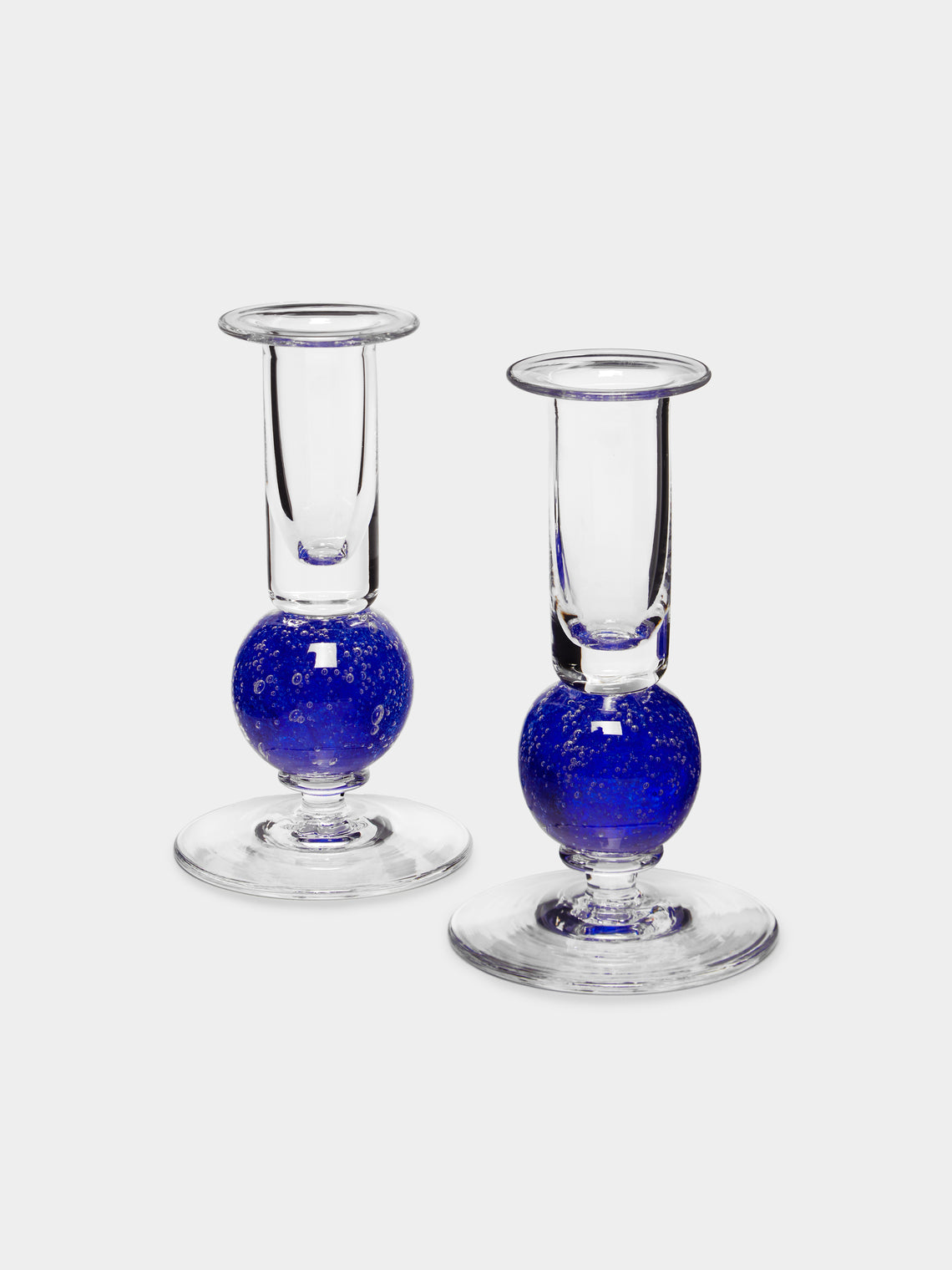 Stewart Hearn - Stellar Hand-Blown Glass Candlesticks (Set of 2) -  - ABASK