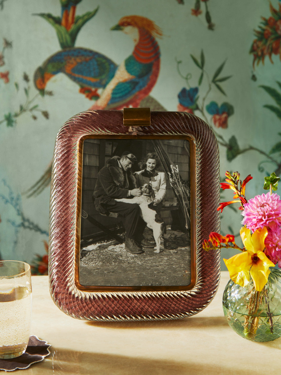 Antique and Vintage - Mid-Century Large Murano Glass Photo Frame -  - ABASK