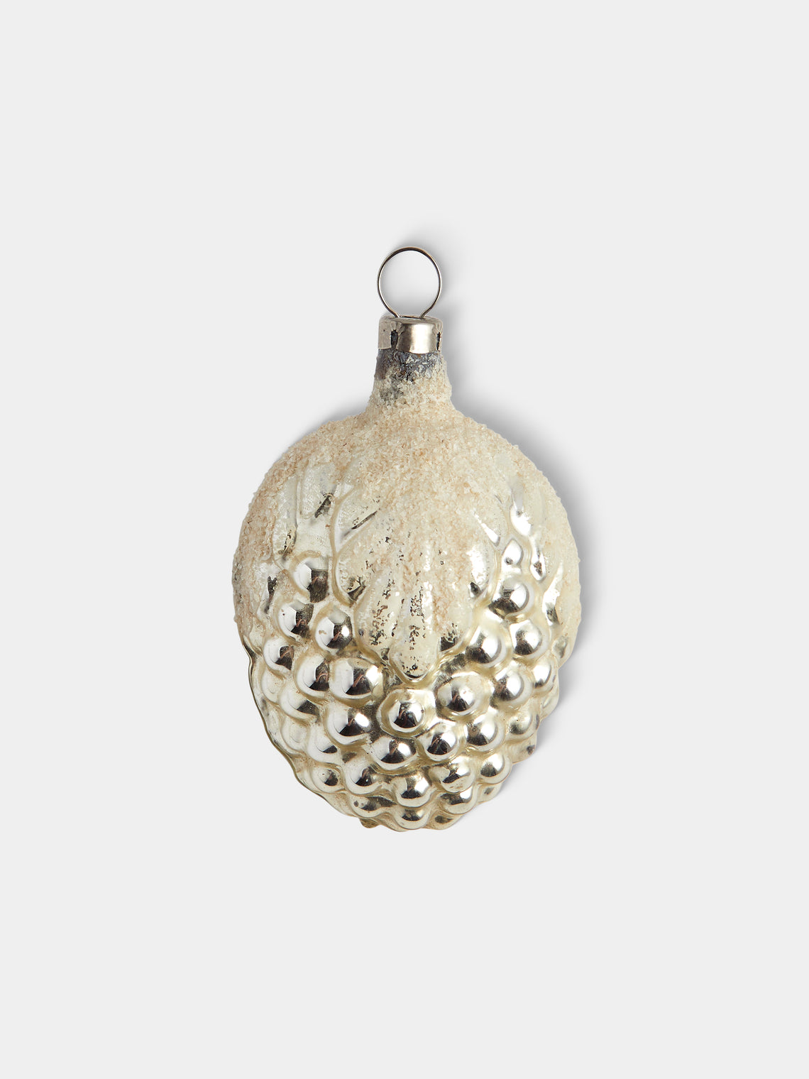 Antique and Vintage - Early-20th-Century Desserts Glass Baubles (Set of 12) - Silver - ABASK