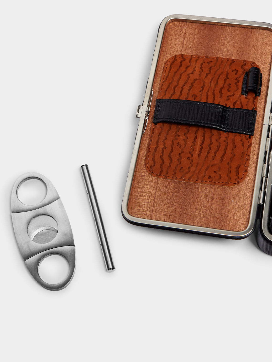F. Hammann - Leather Cigar Case (3 Cigars) -  - ABASK