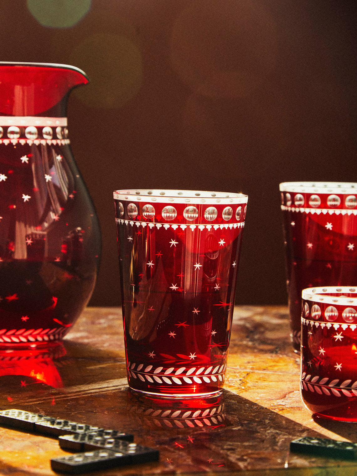 Artel - Staro Hand-Engraved Crystal Tumblers (Set of 6) -  - ABASK