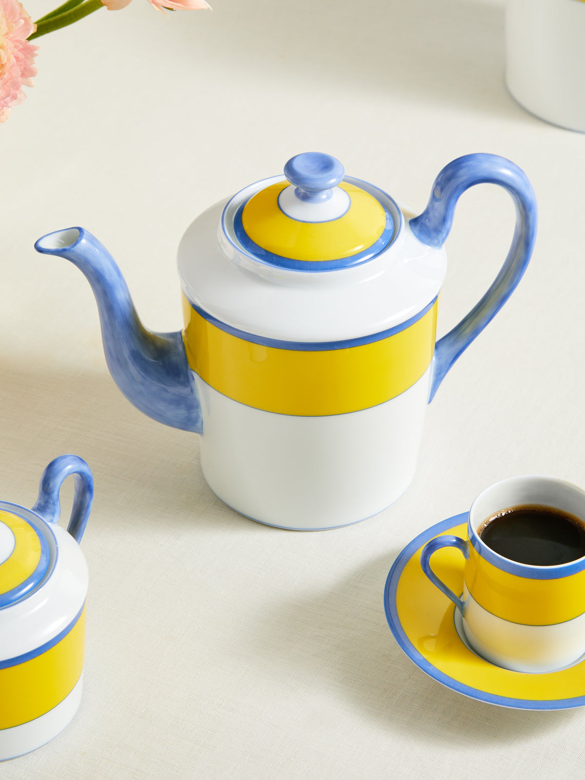 Robert Haviland & C. Parlon - Monet Porcelain Large Coffee and Tea Pot -  - ABASK