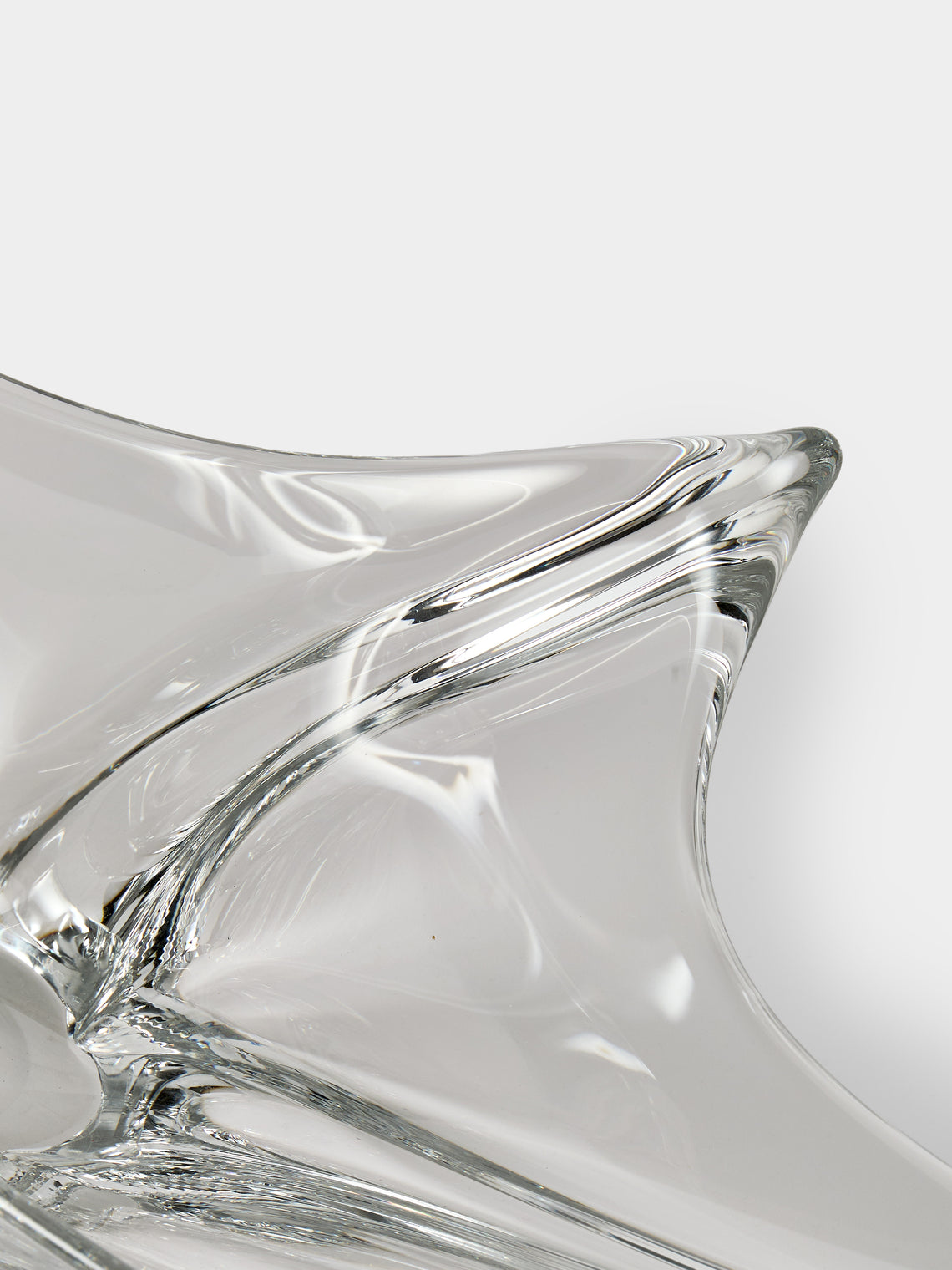 Antique and Vintage - Mid-Century Daum Crystal Fruit Bowl - Clear - ABASK