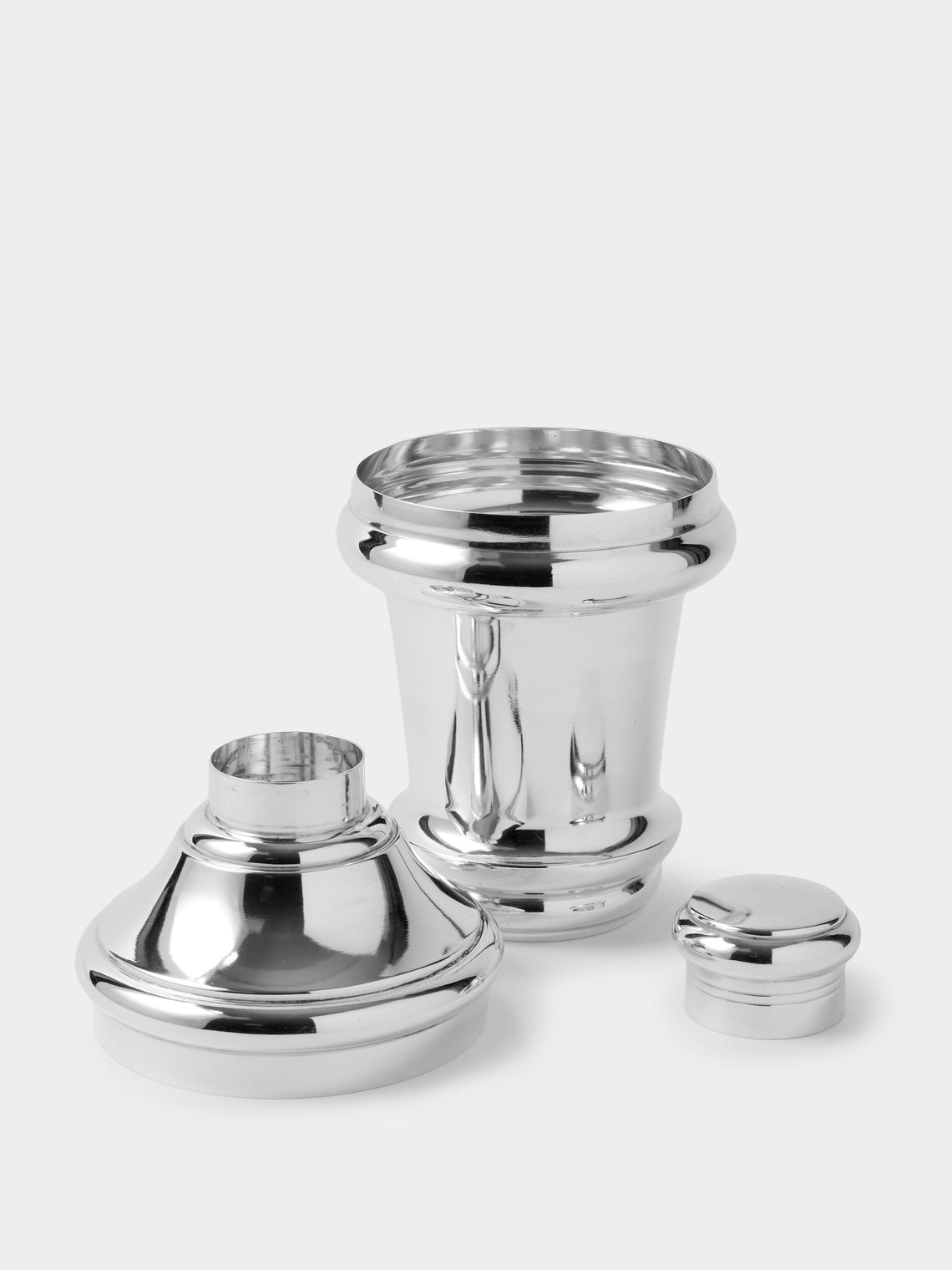 Antique and Vintage - Mid-Century Silver-Plated Cocktail Shaker - Silver - ABASK