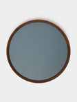 Giobagnara x Poltrona Frau - Walnut Medium Round Tray with Leather Inlay -  - ABASK - 