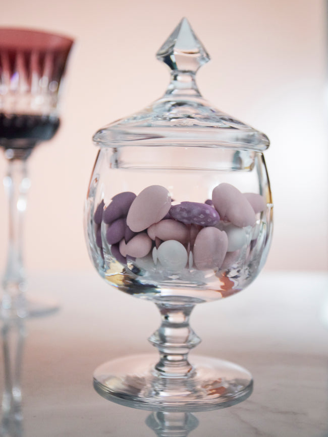 Cristallerie De Montbronn - Musette Cut Crystal Candy Jar -  - ABASK