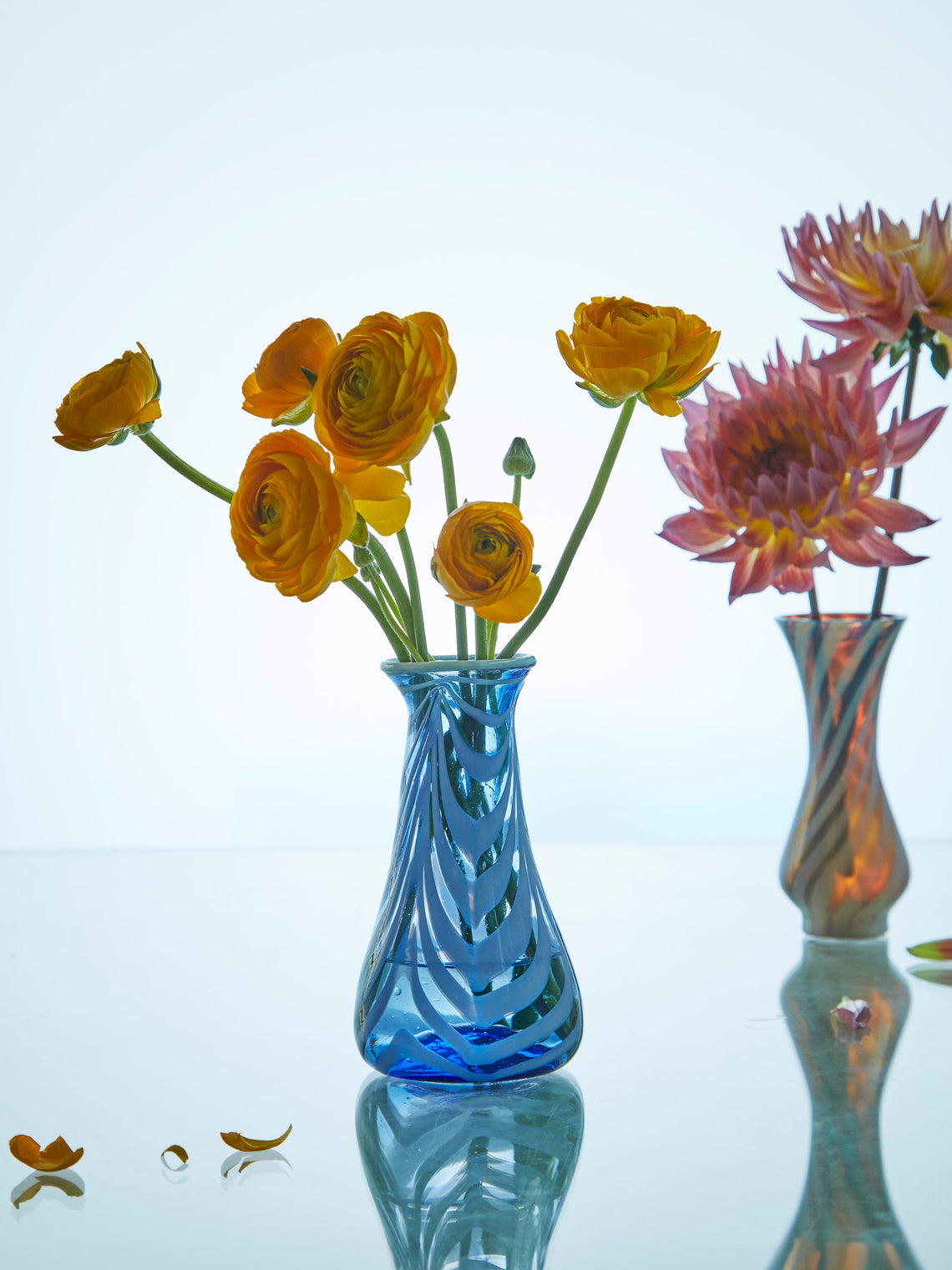 Antique and Vintage - Mid-Century Marbled Glass Vase -  - ABASK