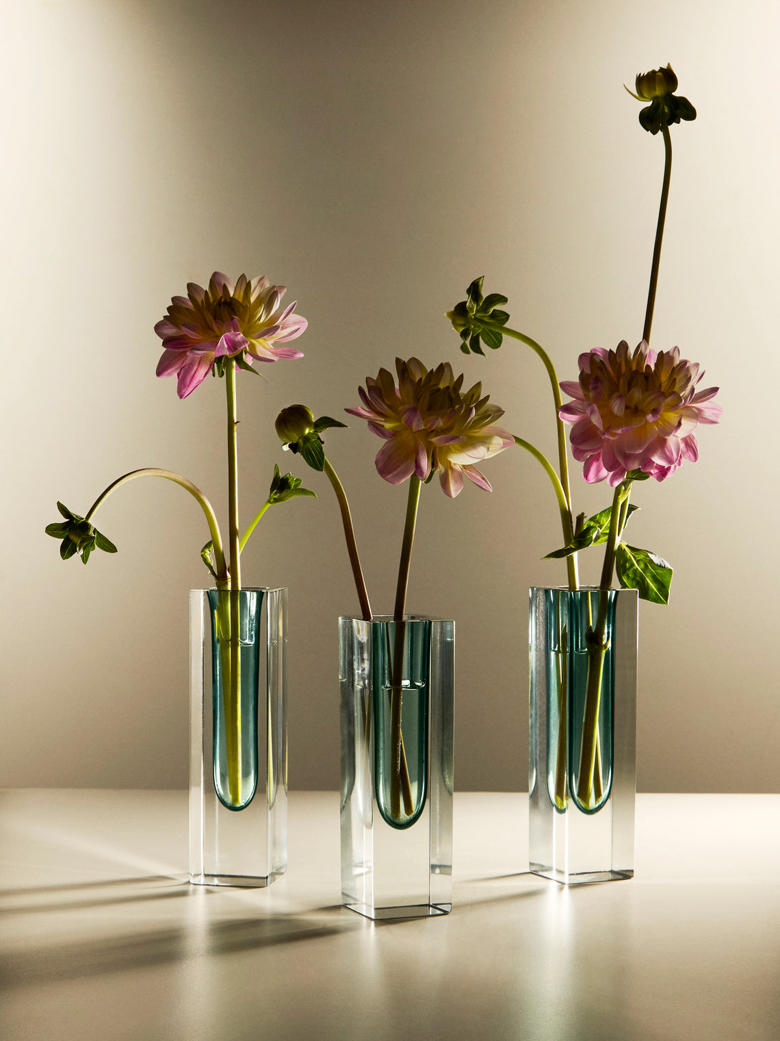 Antique and Vintage - 1970s Sommerso Murano Glass Bud Vases (Set of 2) -  - ABASK