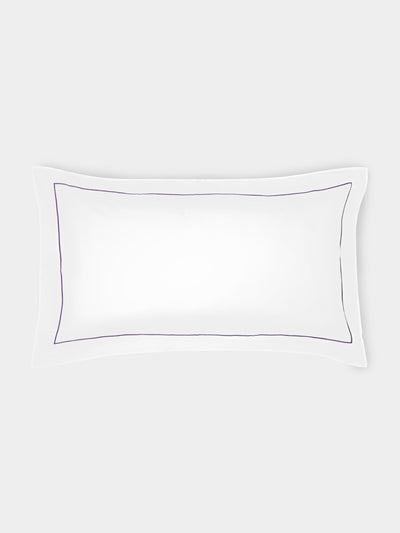 Loretta Caponi - Hand-Embroidered Cotton King-Size Pillowcases (Set of 2) - White - ABASK - 