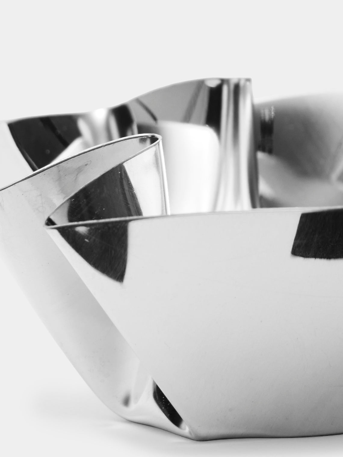 San Lorenzo - 1993 Afra and Tobia Scarpa Cartoccio Pure Silver Bowl (2.5in/6cm) - Silver - ABASK