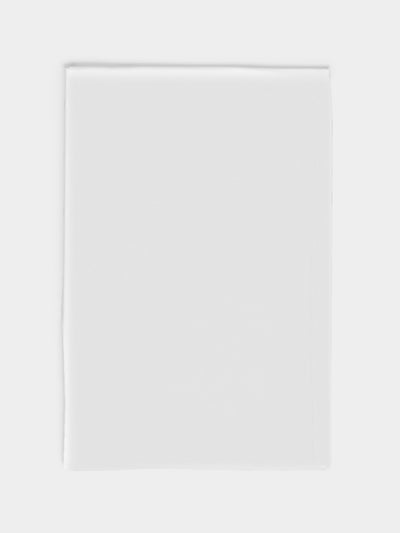 Loretta Caponi - Cotton King-Size Bottom Sheet - White - ABASK - 