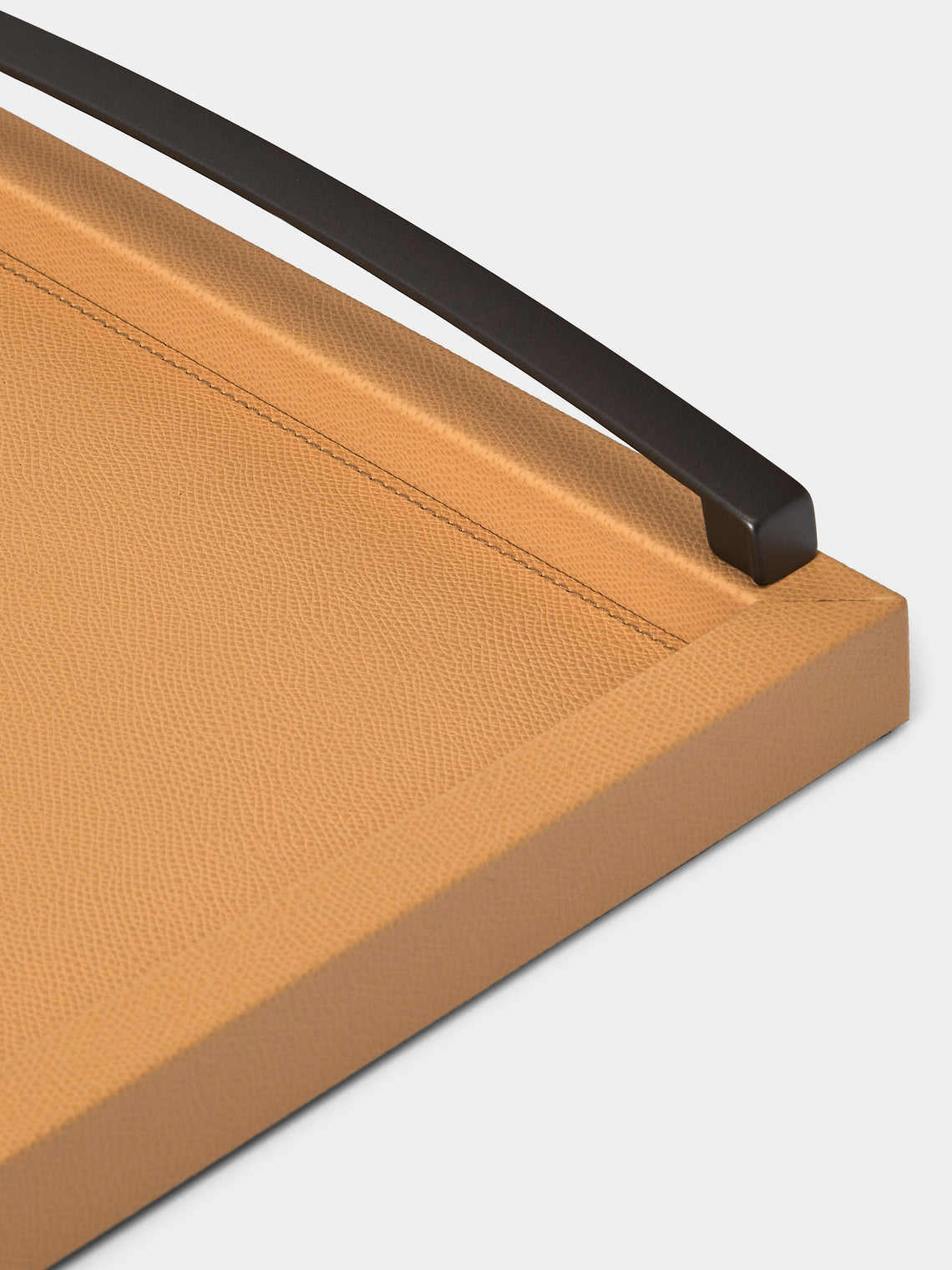 Pinetti - Academia Leather Tray (19.5in/50cm) - Beige - ABASK
