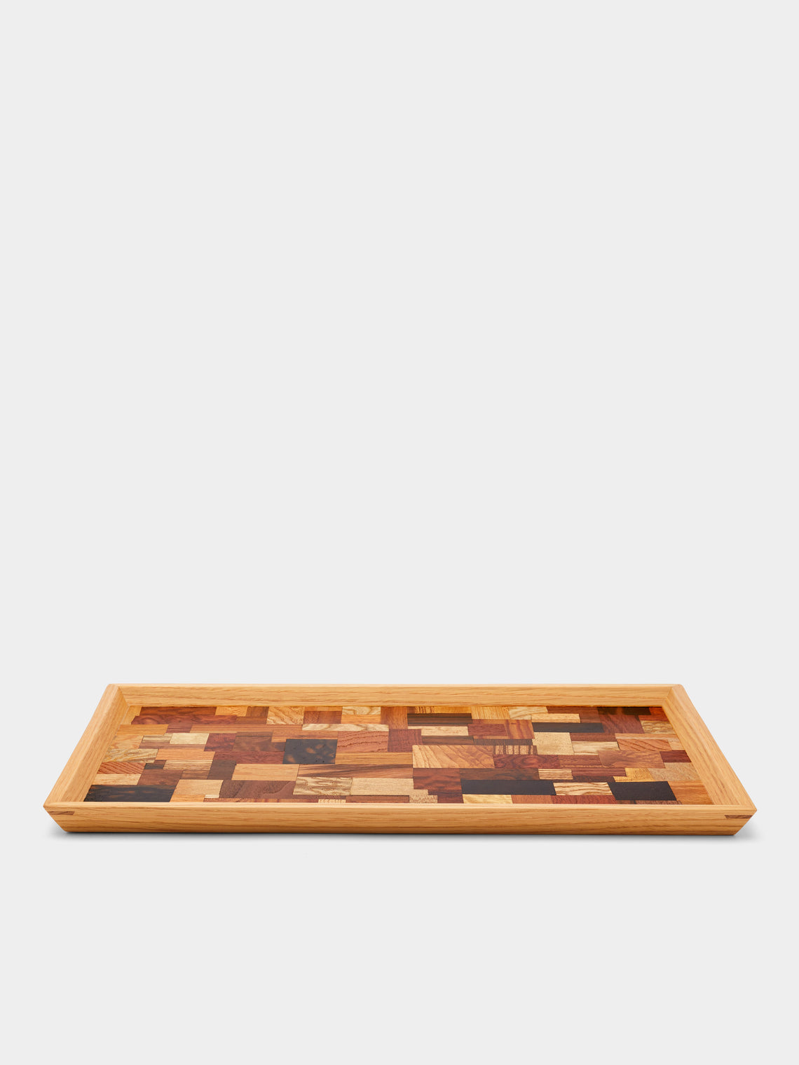 Mori Kougei - Poke Wood Rectangular Tray - Brown - ABASK