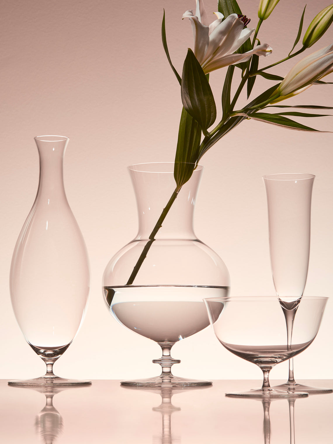 Lobmeyr - BV63 Flower Hand-Blown Crystal Vase - Clear - ABASK