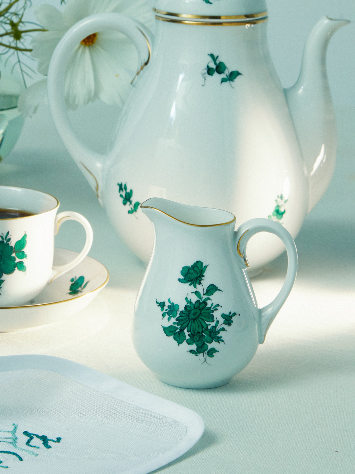 Augarten - Maria Theresia Hand-Painted Porcelain Creamer -  - ABASK