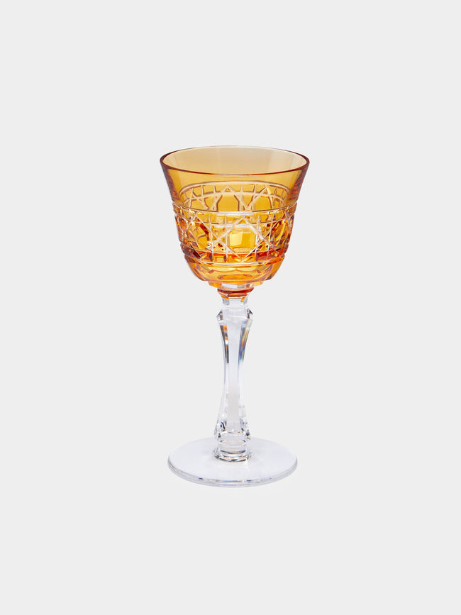 Cristallerie De Montbronn - Jacquard Hand-Blown Crystal White Wine Glass -  - ABASK - 