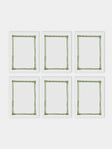 Los Encajeros - Tokyo Linen Cocktail Napkins (Set of 6) - White - ABASK - 