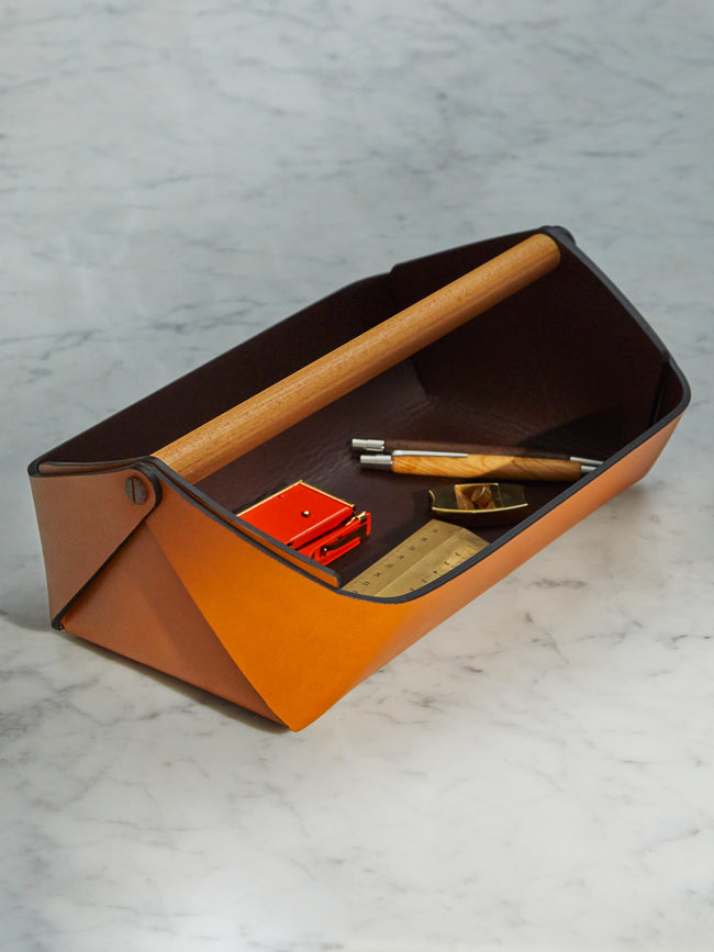 Oscar Maschera - Gino Leather Desk Tidy -  - ABASK