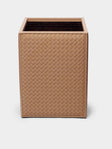 Riviere - Woven Leather Bin - Tan - ABASK - 