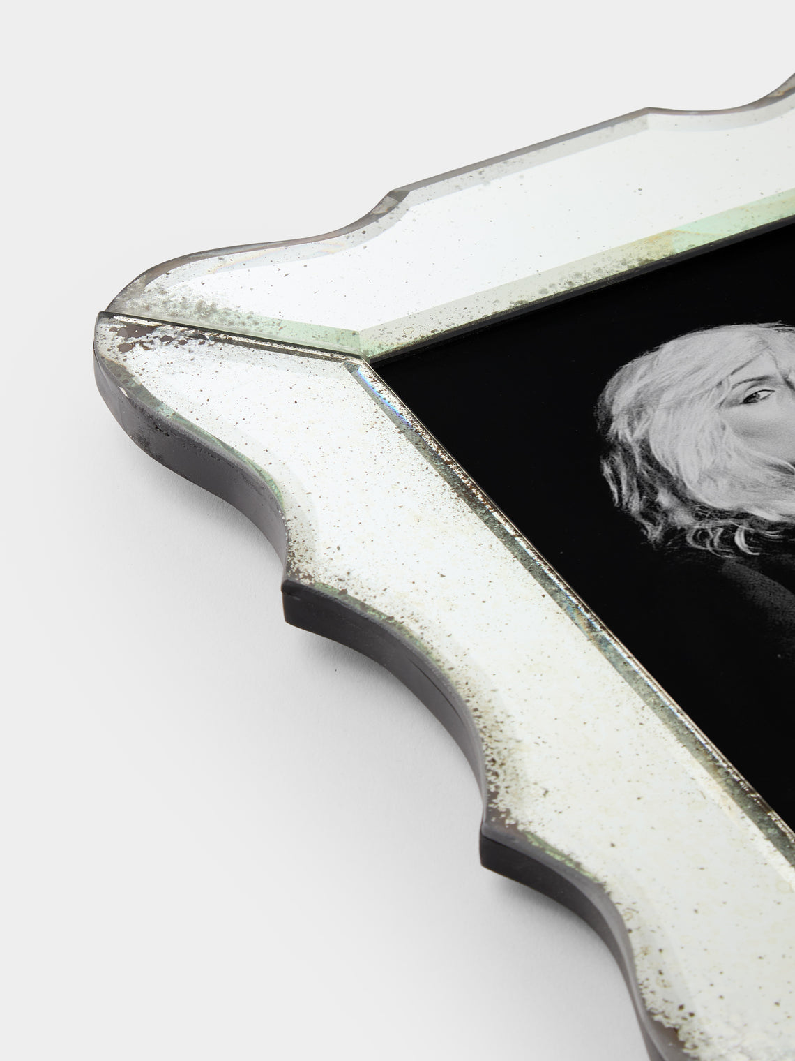 Borgo delle Tovaglie - Firenze Mirrored Glass Photo Frame - Silver - ABASK