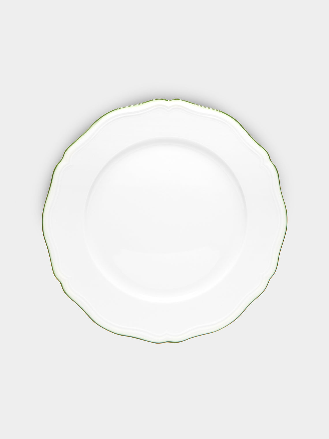 Raynaud - Touraine Hand-Painted Porcelain Dinner Plate - Green - ABASK - 