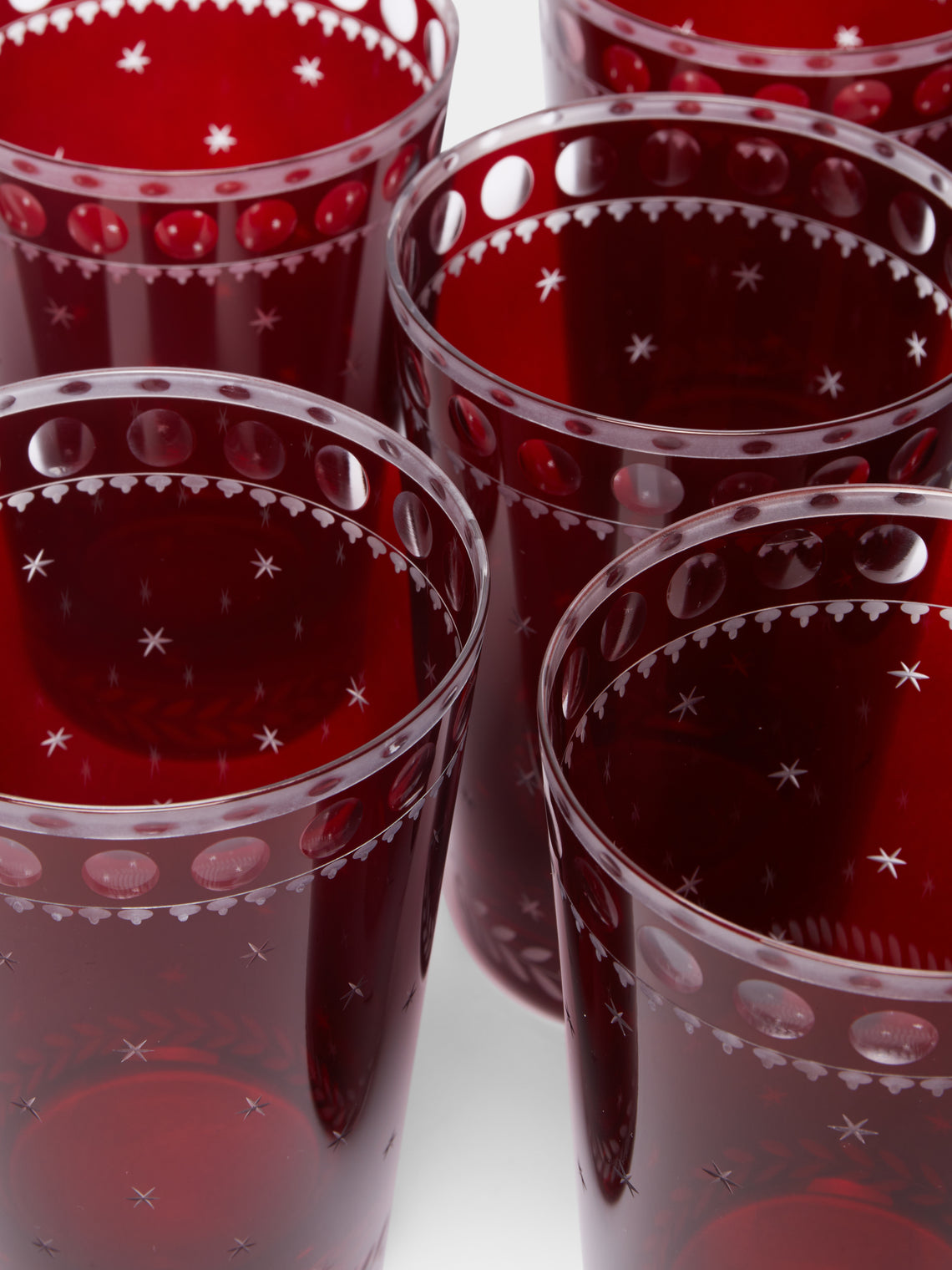 Artel - Staro Hand-Engraved Crystal Tumblers (Set of 6) -  - ABASK