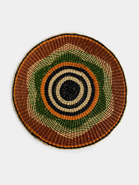 Baba Tree - Handwoven Elephant Glass Placemats (Set of 4) - Multiple - ABASK - 