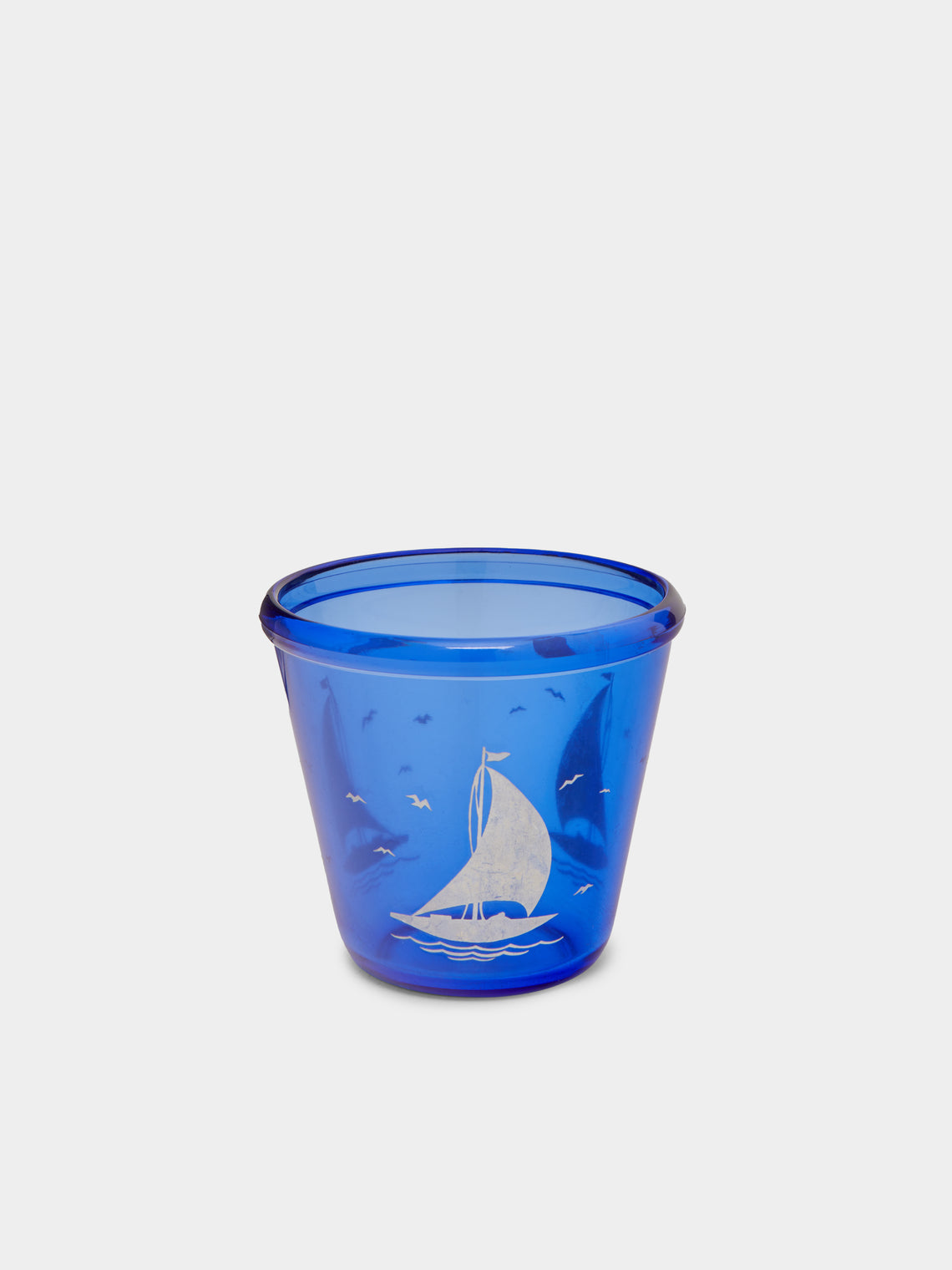 Antique and Vintage - 1930s Sportsman Series Sailboat Cocktail Set - Blue - ABASK