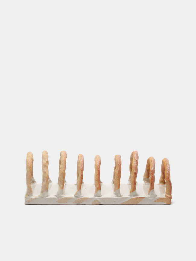 Estudio Vernís - Wood-Fired Stoneware Toast Rack - White - ABASK - 