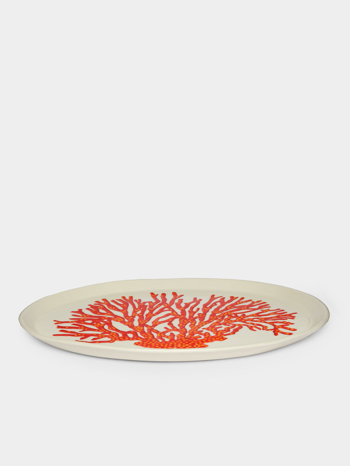 Casa Adams - Mopsella Zimmeri Hand-Painted Porcelain Oval Serving Platter -  - ABASK