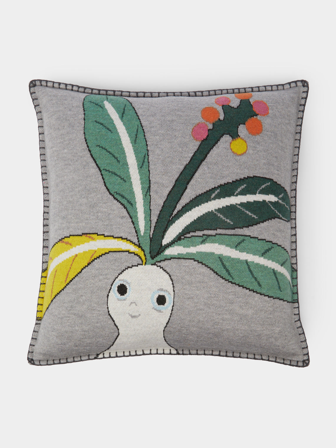 Loewe Home - Mandrake Wool Cushion -  - ABASK - 