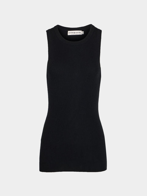 Arch4 - Manon Baby Goat Cashmere Tank Top | Size: S - Black - ABASK - 