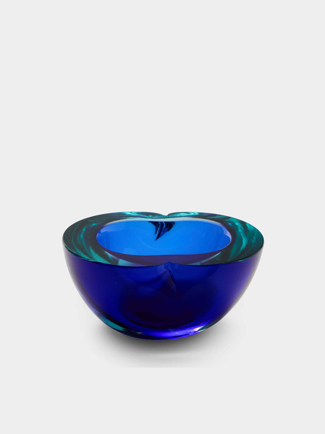 Antique and Vintage - 1970s Murano Glass Ashtray - Blue - ABASK - 
