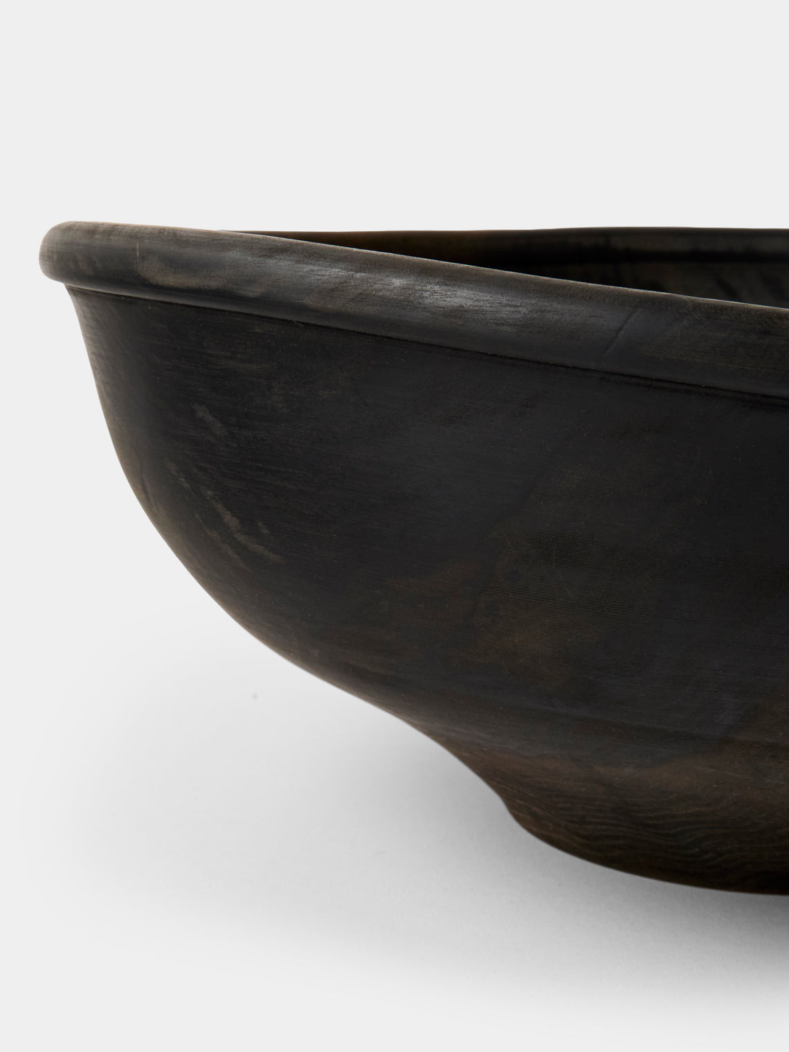 Iida Woodturning - Hand-Turned Oil-Finish Iron-Mordant Dogwood Bowl - Brown - ABASK