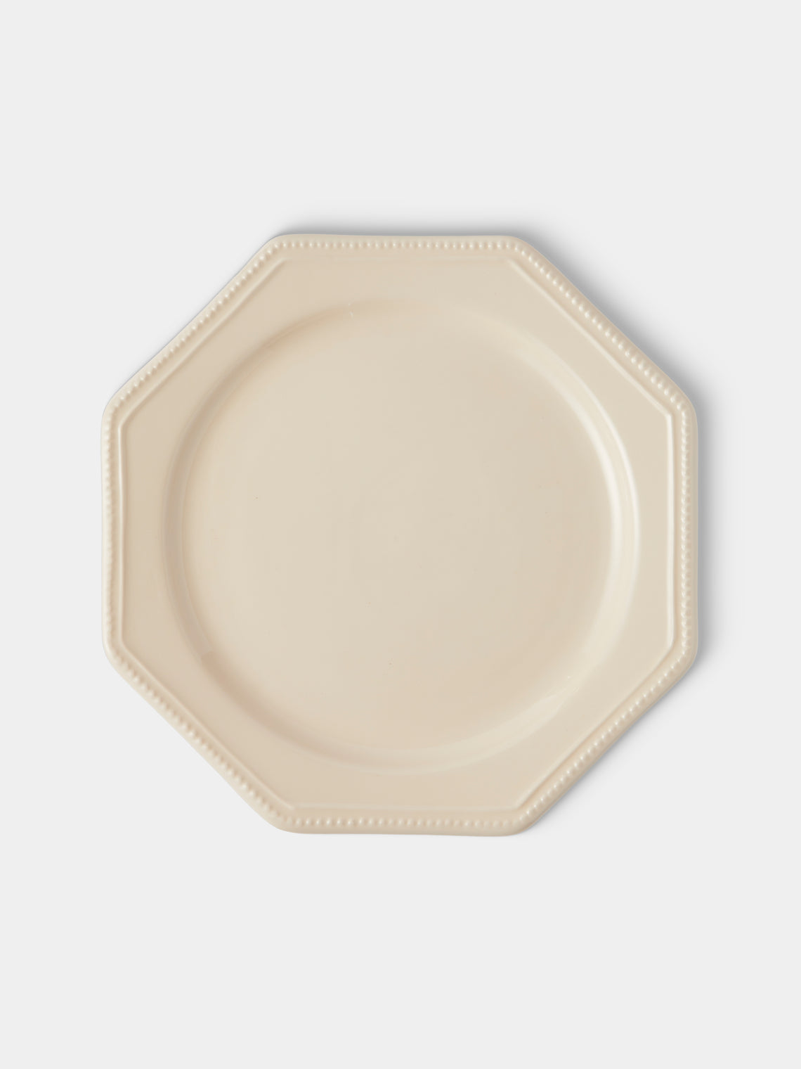 Maison Pichon Uzès - Louis XVI Hand-Glazed Ceramic Dinner Plates – 10in/26cm (Set of 4) - White - ABASK