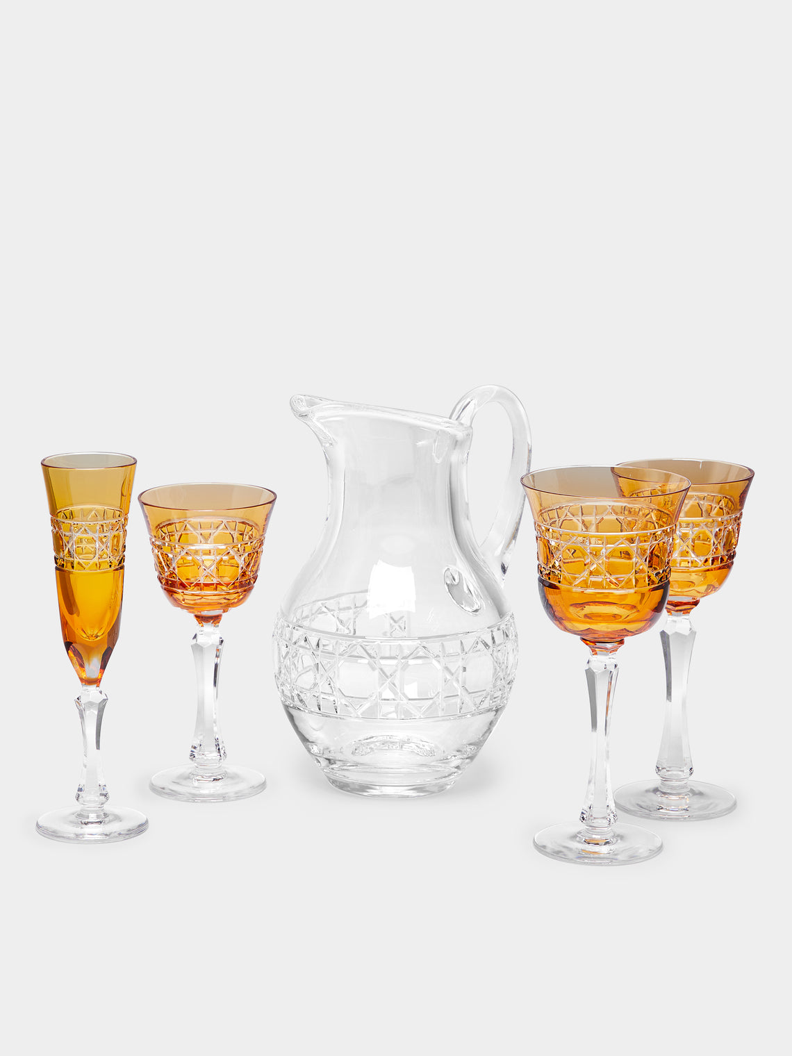 Cristallerie De Montbronn - Jacquard Hand-Blown Crystal Red Wine Glass -  - ABASK