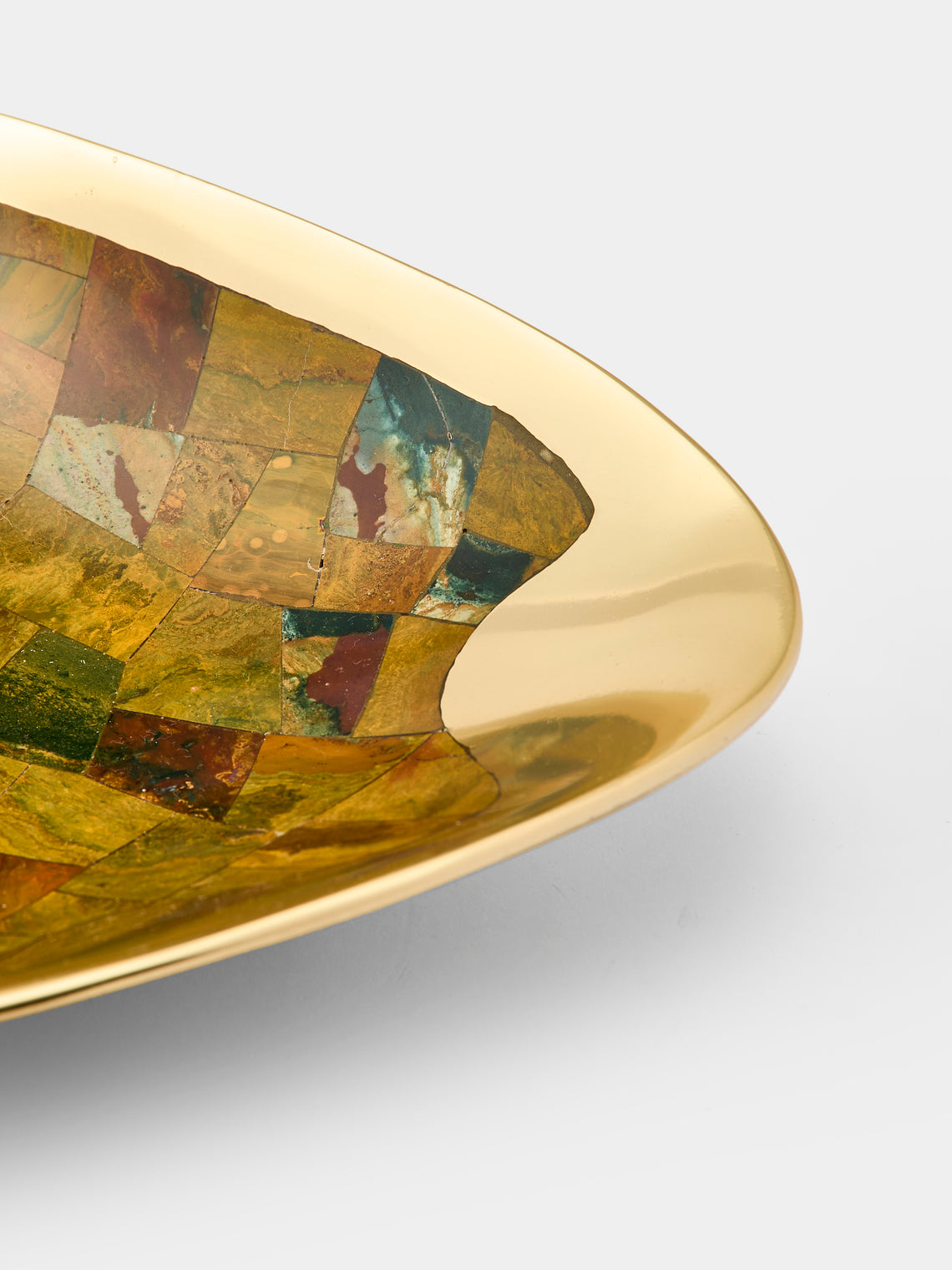 Viya - Vista Brass and Semi-Precious Stone Small Bowl -  - ABASK