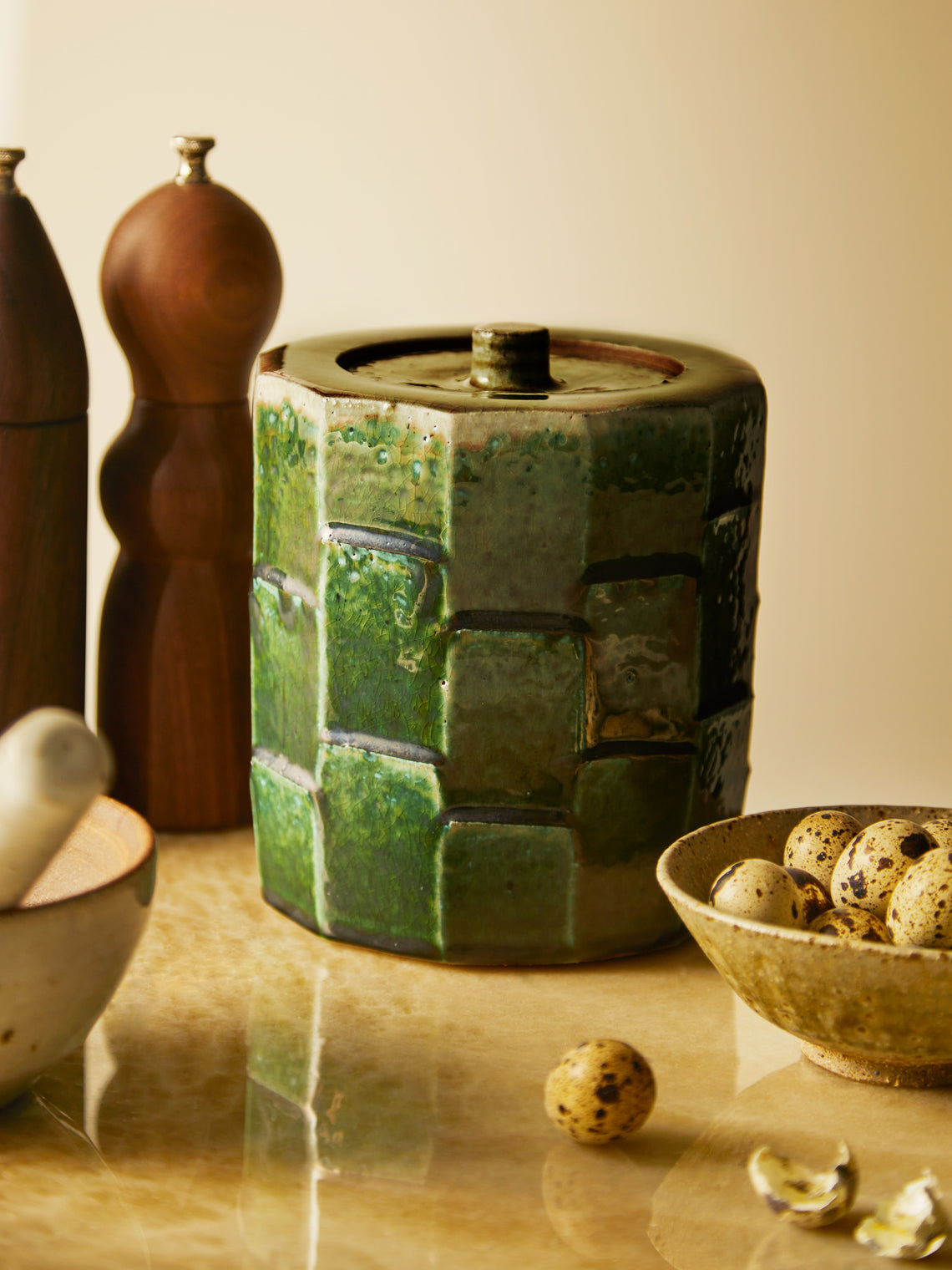 The Leach Pottery - Ceramic Lidded Jar -  - ABASK
