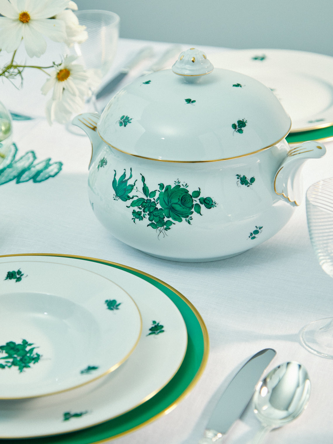 Augarten - Maria Theresia Hand-Painted Porcelain Deep Soup Tureen -  - ABASK