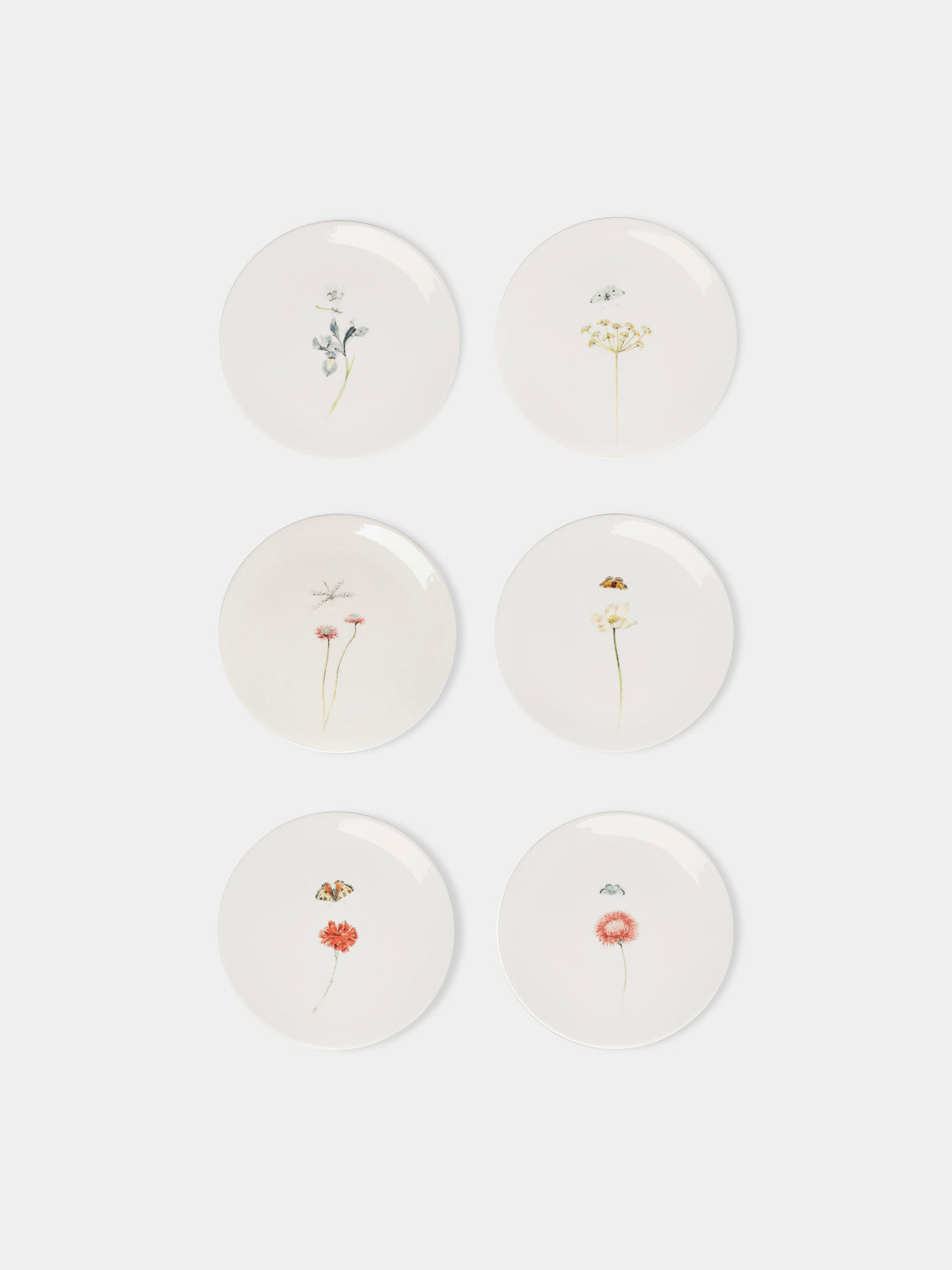 Laboratorio Paravicini - Bloom Ceramic Dessert Plates (Set of 6) -  - ABASK
