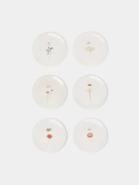 Laboratorio Paravicini - Bloom Ceramic Dessert Plates (Set of 6) -  - ABASK