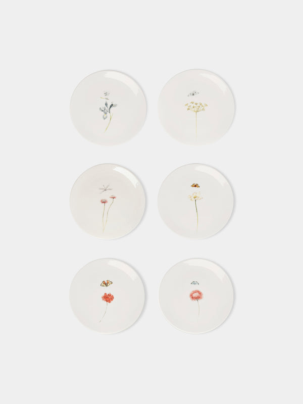 Laboratorio Paravicini - Bloom Ceramic Dessert Plates (Set of 6) -  - ABASK